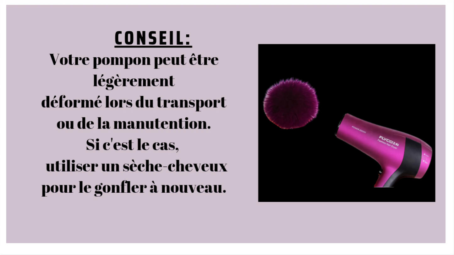 Tuques à pompons détachables (doublées micropolar)