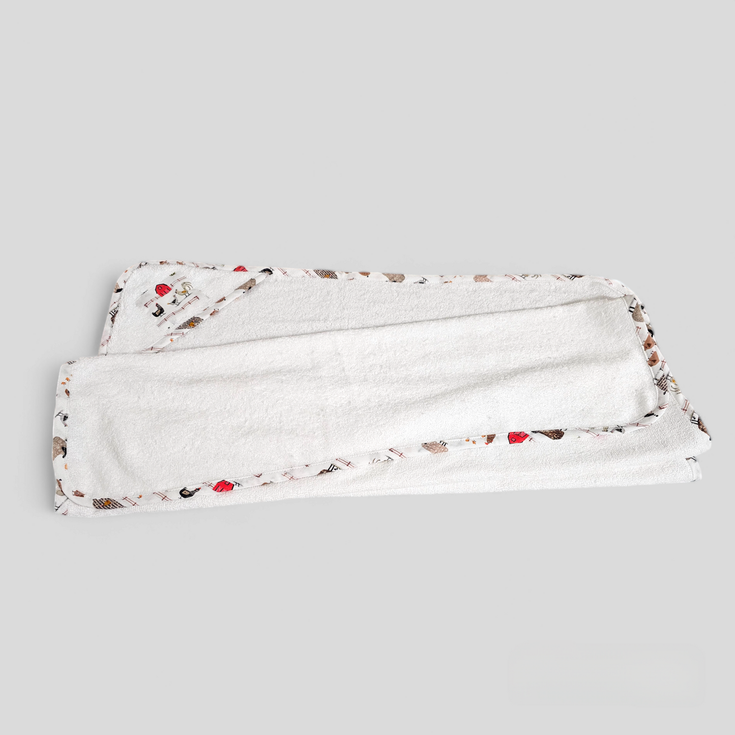 Serviette à capuche et gant de bain pour enfants