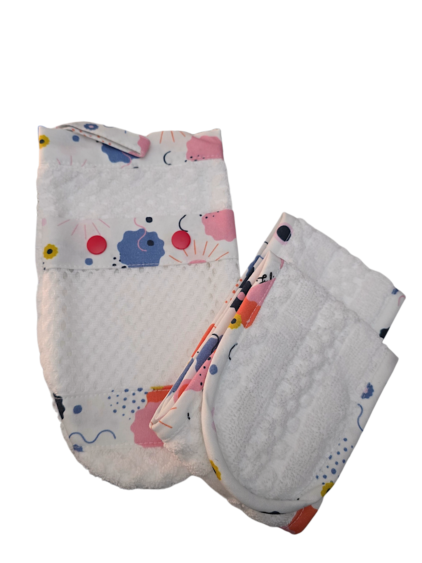 Ens. Gant de bain et bandeau démaquillant